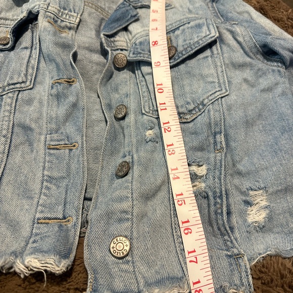 Cello Light Blue Denim Fabric jacket cropped - Picture 8 of 11